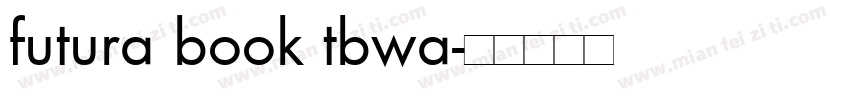 futura book tbwa字体转换